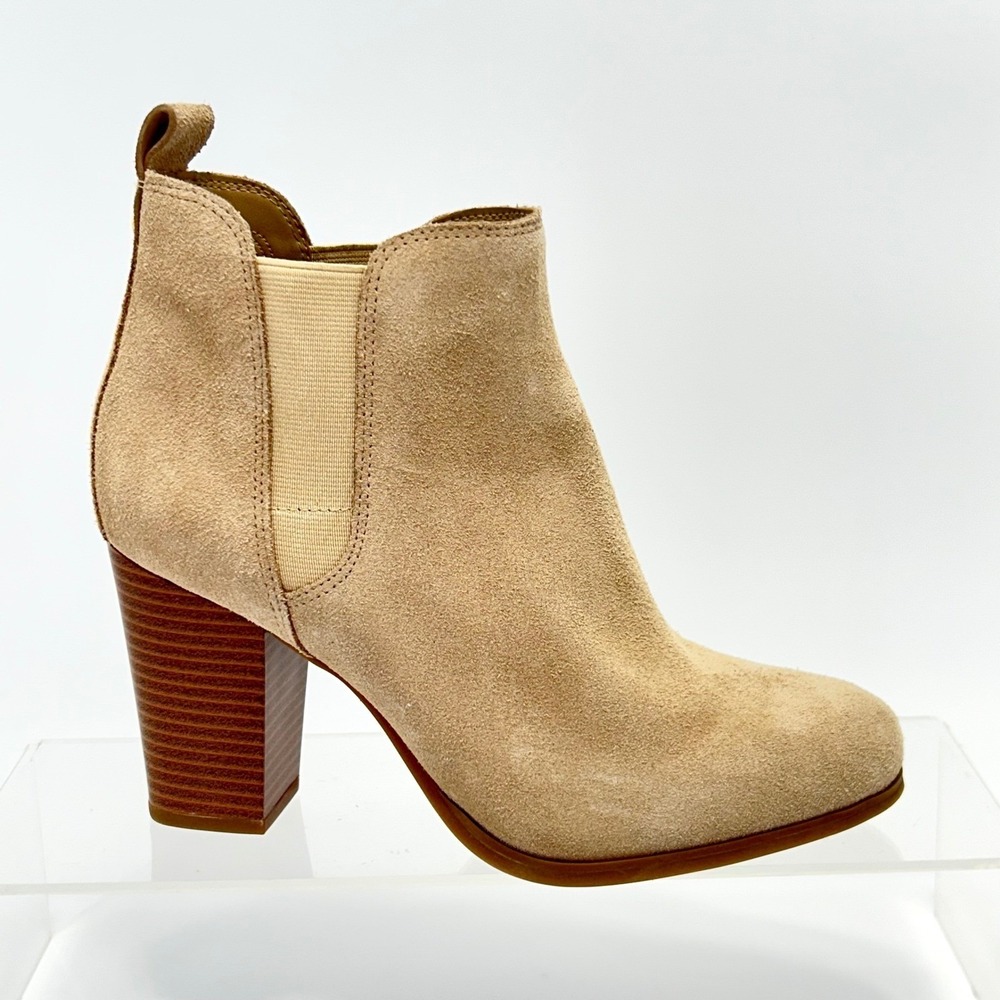 Michael Kors‎ Size 6.5 Suede Ankle Boots Evaline Tan Women